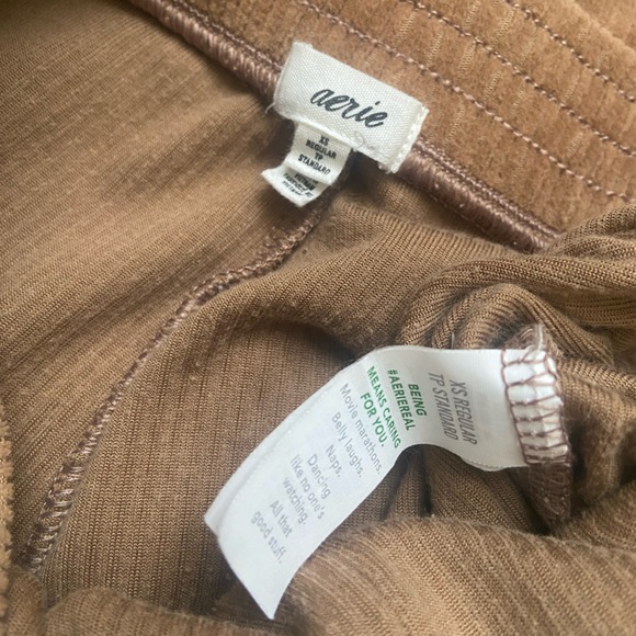 Aerie Pants Womens Flare Leg Corduroy Pull On Stretch Groove On - Picture 5 of 5